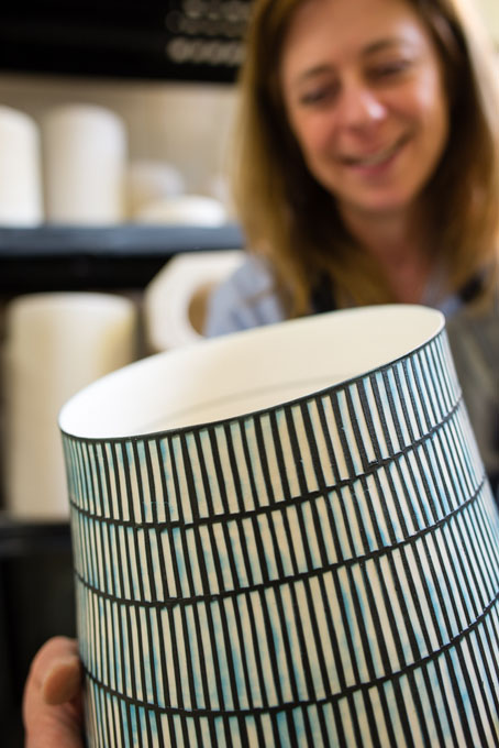 Lara Scobie in her studio 2016